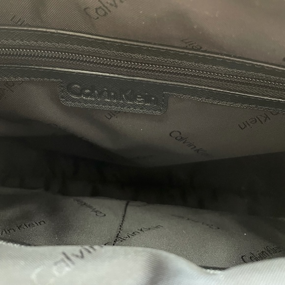 NWOT Calvin Klein Classic Gold Accented Satchel - Picture 14 of 16